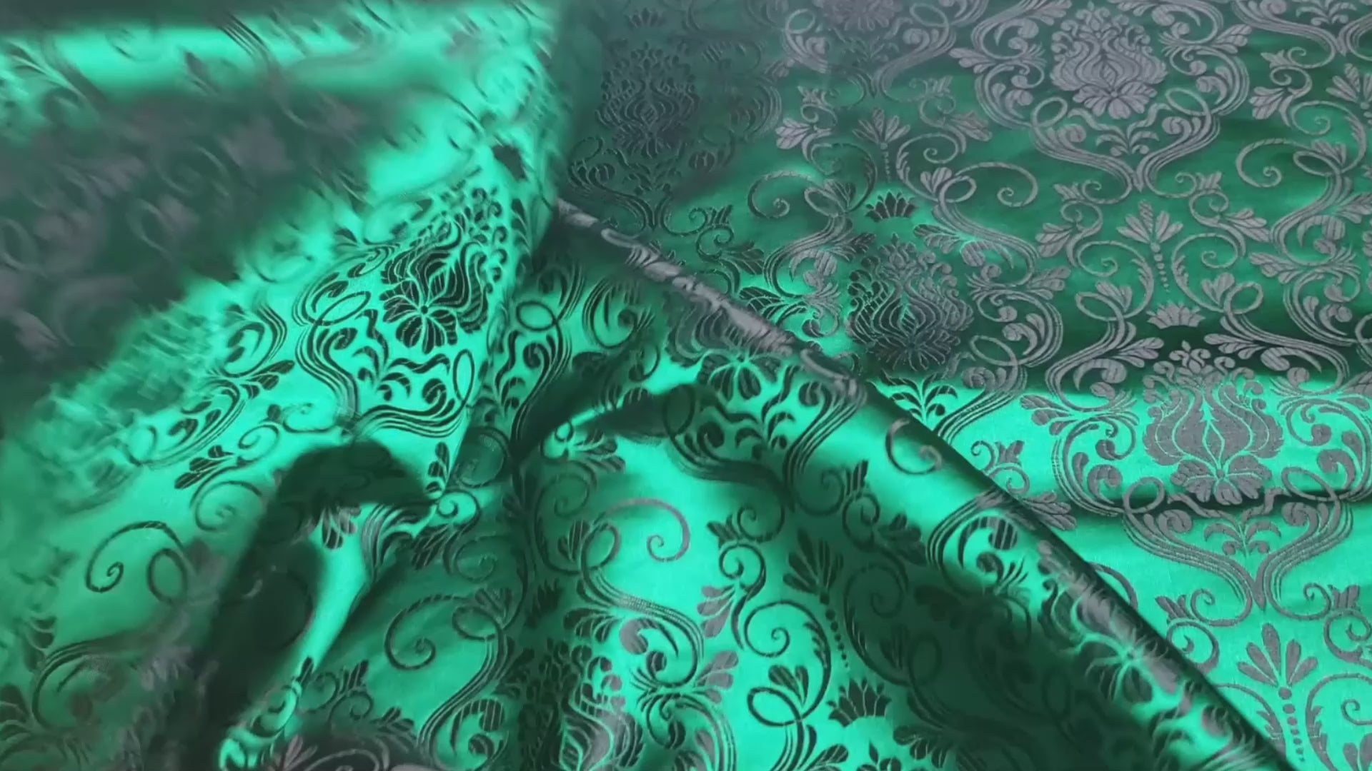 Brocade Royal, Emerald Black