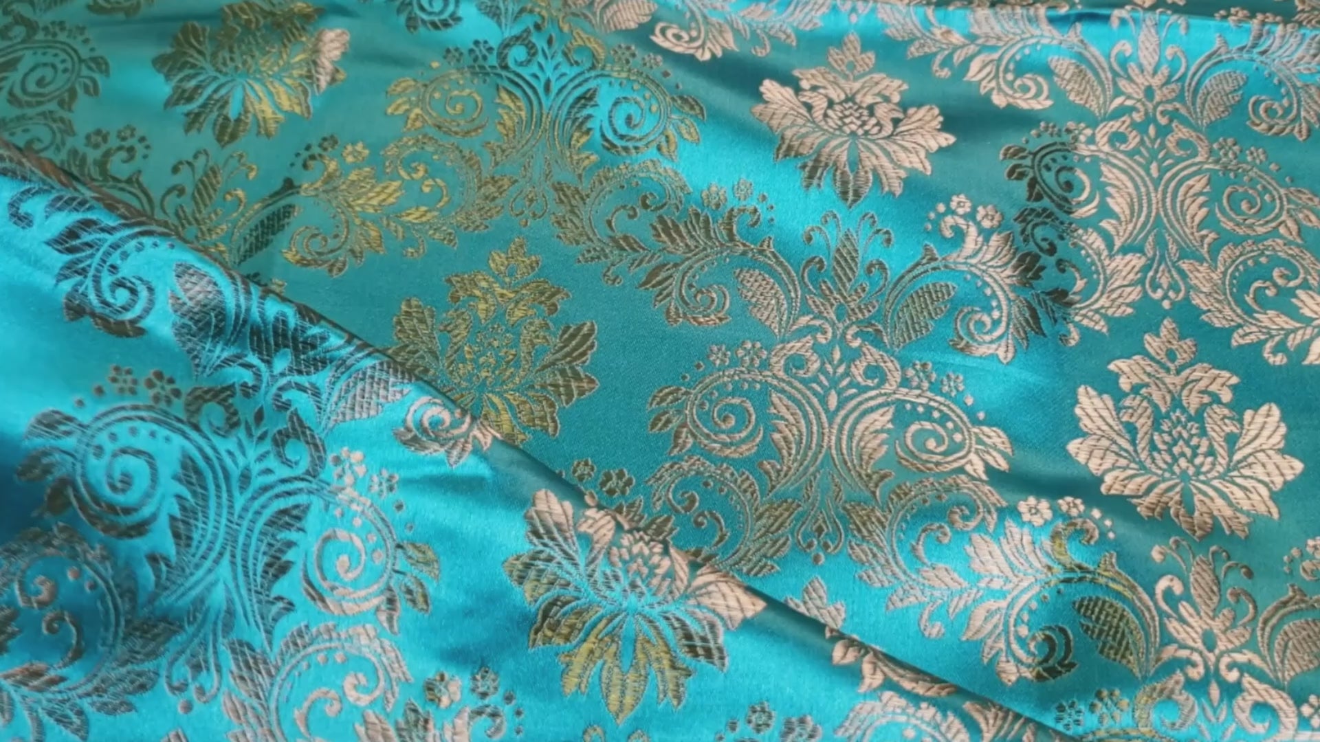 Regal Brocade, Turquoise