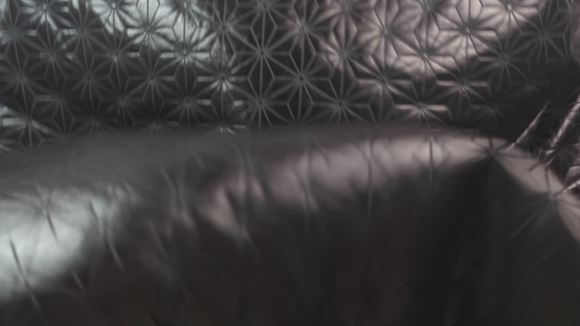Stretch Fabric, Shiny Diamond Geo Print, Black