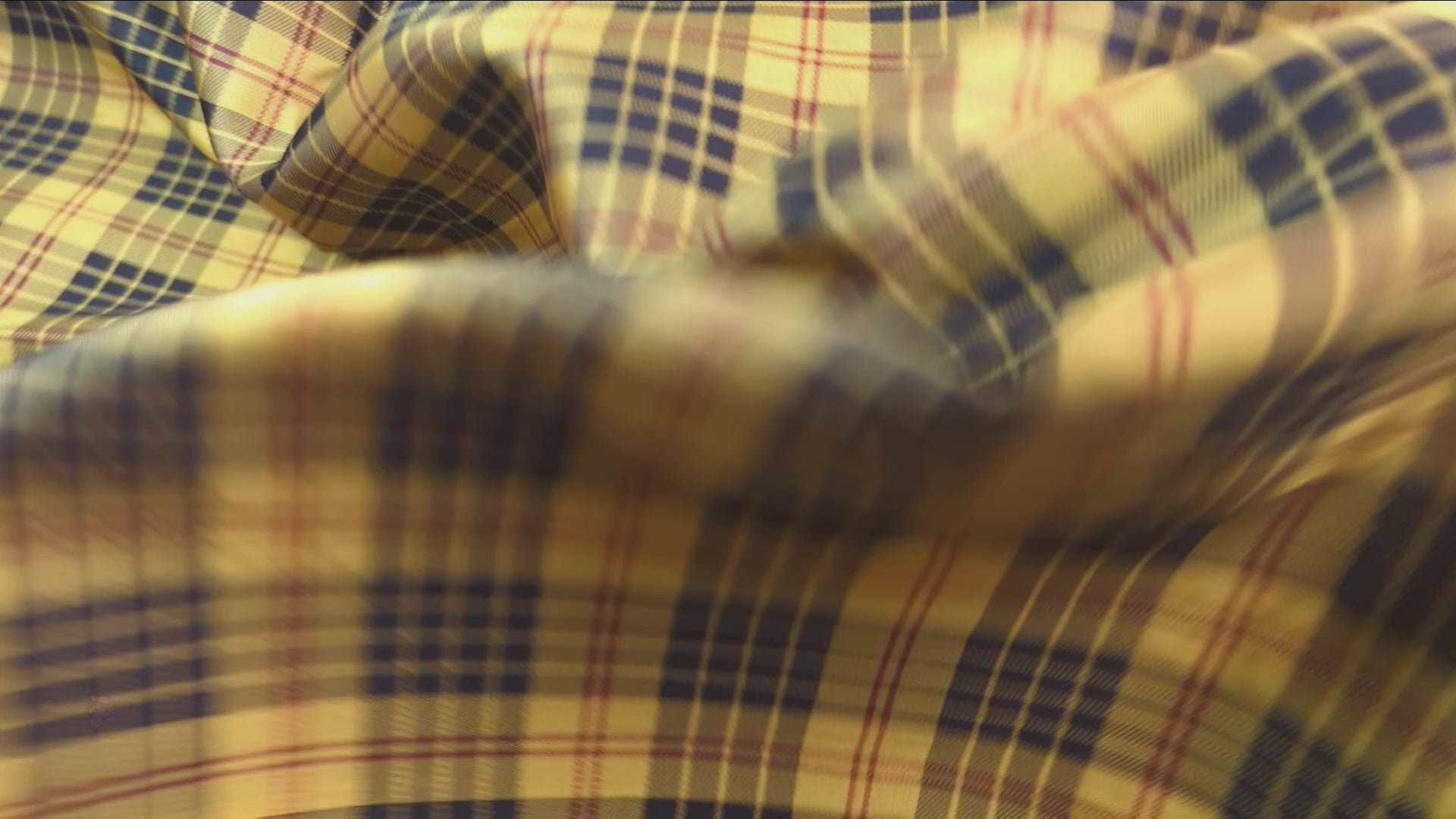 Woven Fabric, Yellow & Black Plaid