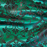Brocade Royal, Emerald Black