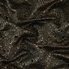 Scaled Brocade, Gold & Teal