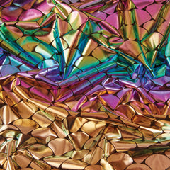 Stretch Fabric, Holographic Scales, Ombre