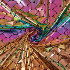 Stretch Fabric, Holographic Scales, Ombre
