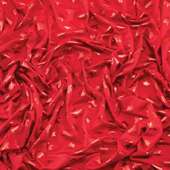 Stretch Fabric, Red Star Pattern, Red