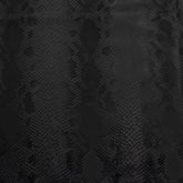 Stretch Fabric, Shiny Snake Print, Black
