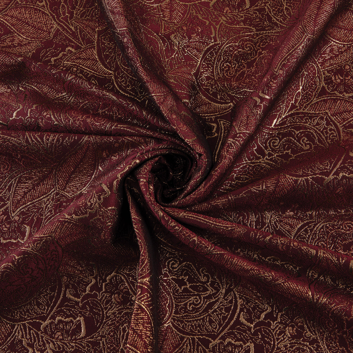 Byzantine Brocade Fabric, Metallic Burgundy – CosplayFabrics International