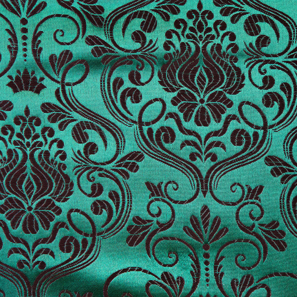 Brocade Royal, Emerald Black