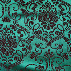 Brocade Royal, Emerald Black