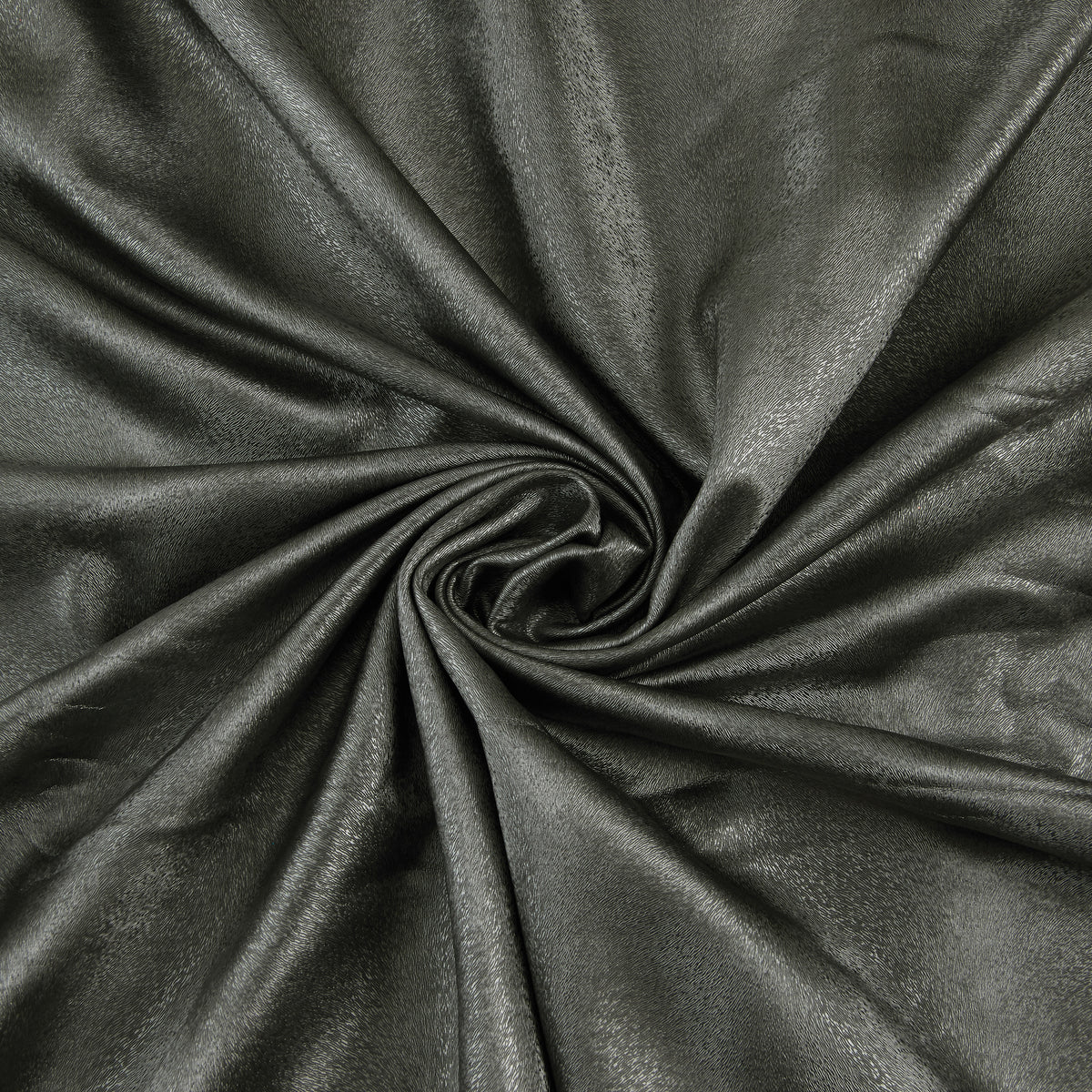 Textured Fur Fabric, Metallic Silver