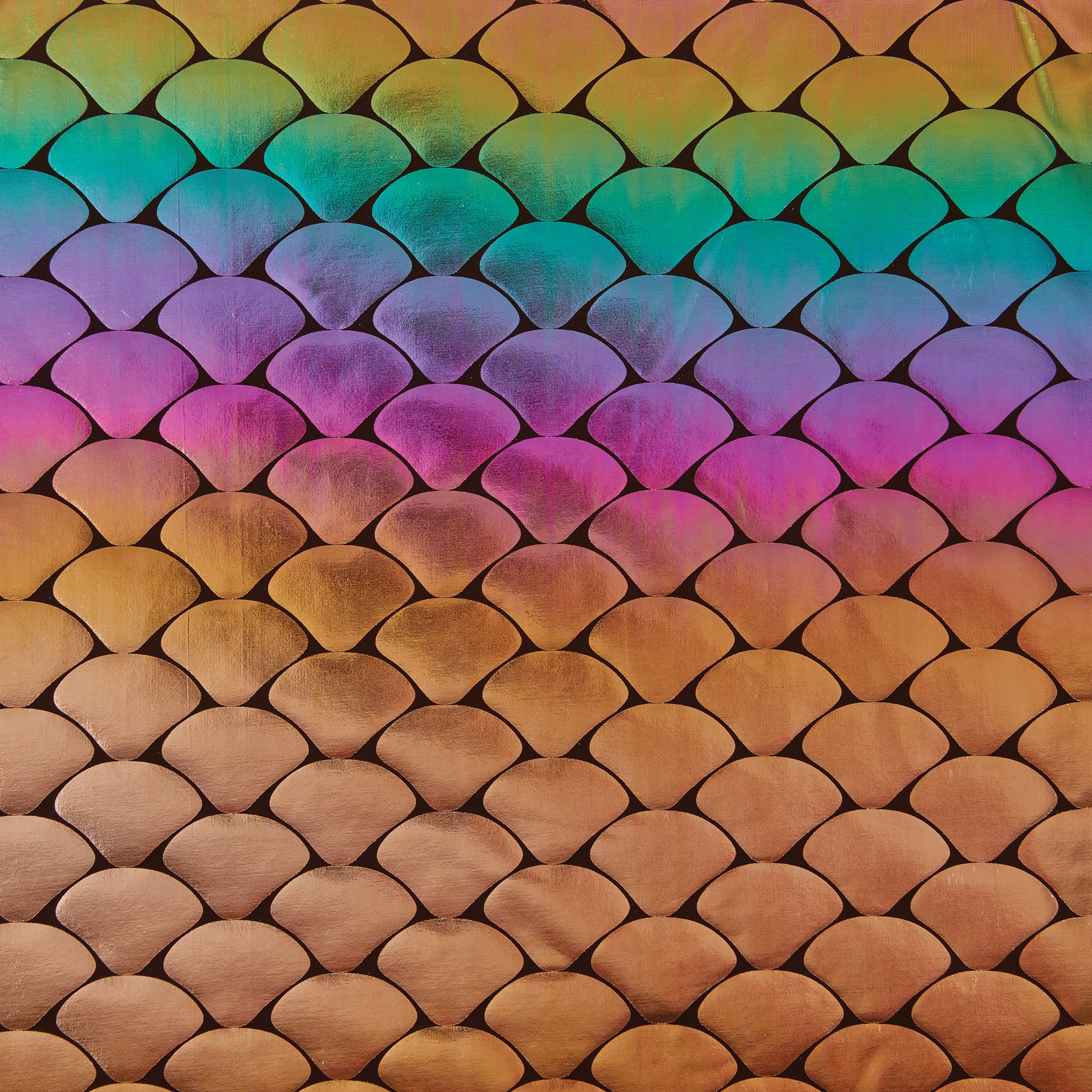 Stretch Fabric, Holographic Scales, Ombre