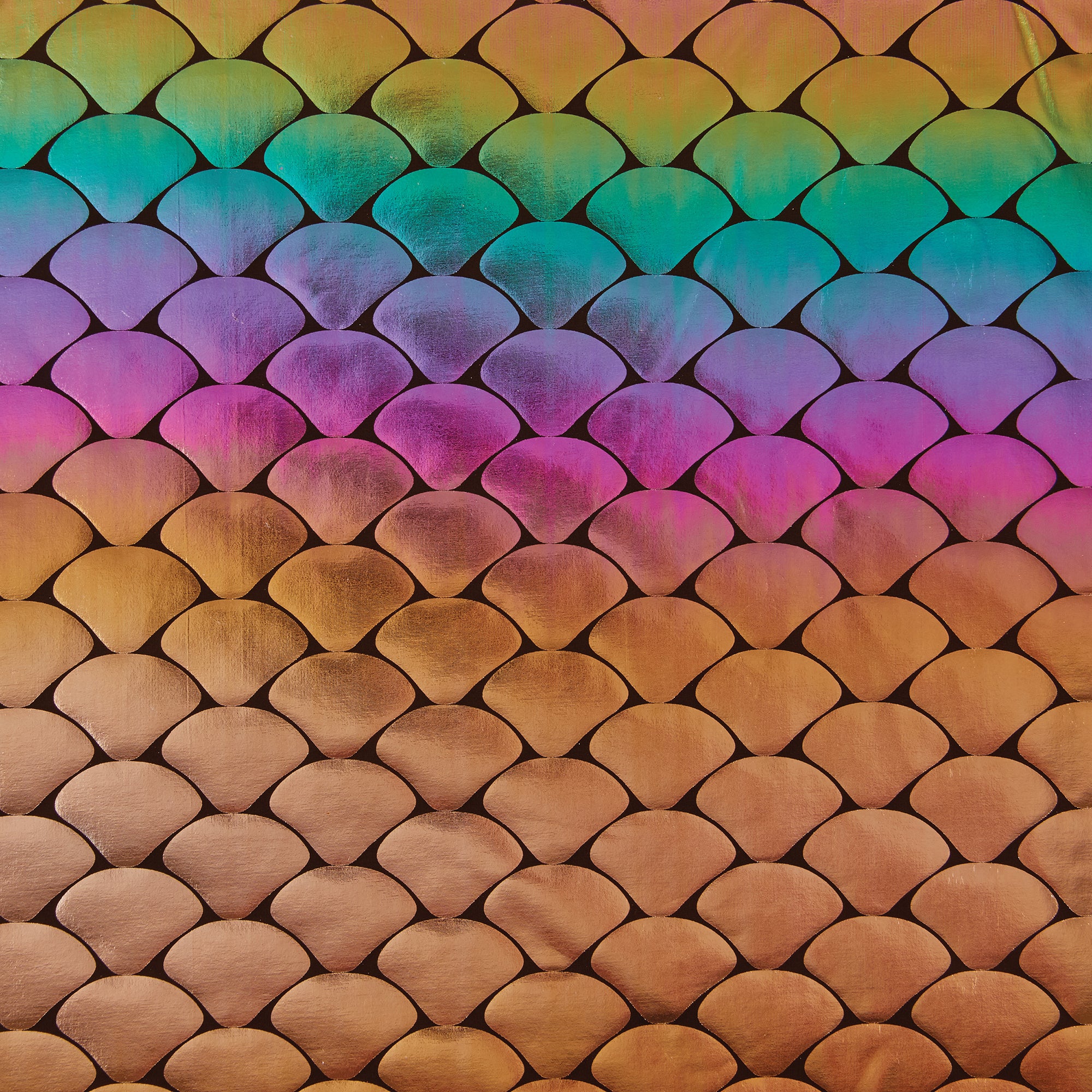 Stretch Fabric, Holographic Scales, Ombre