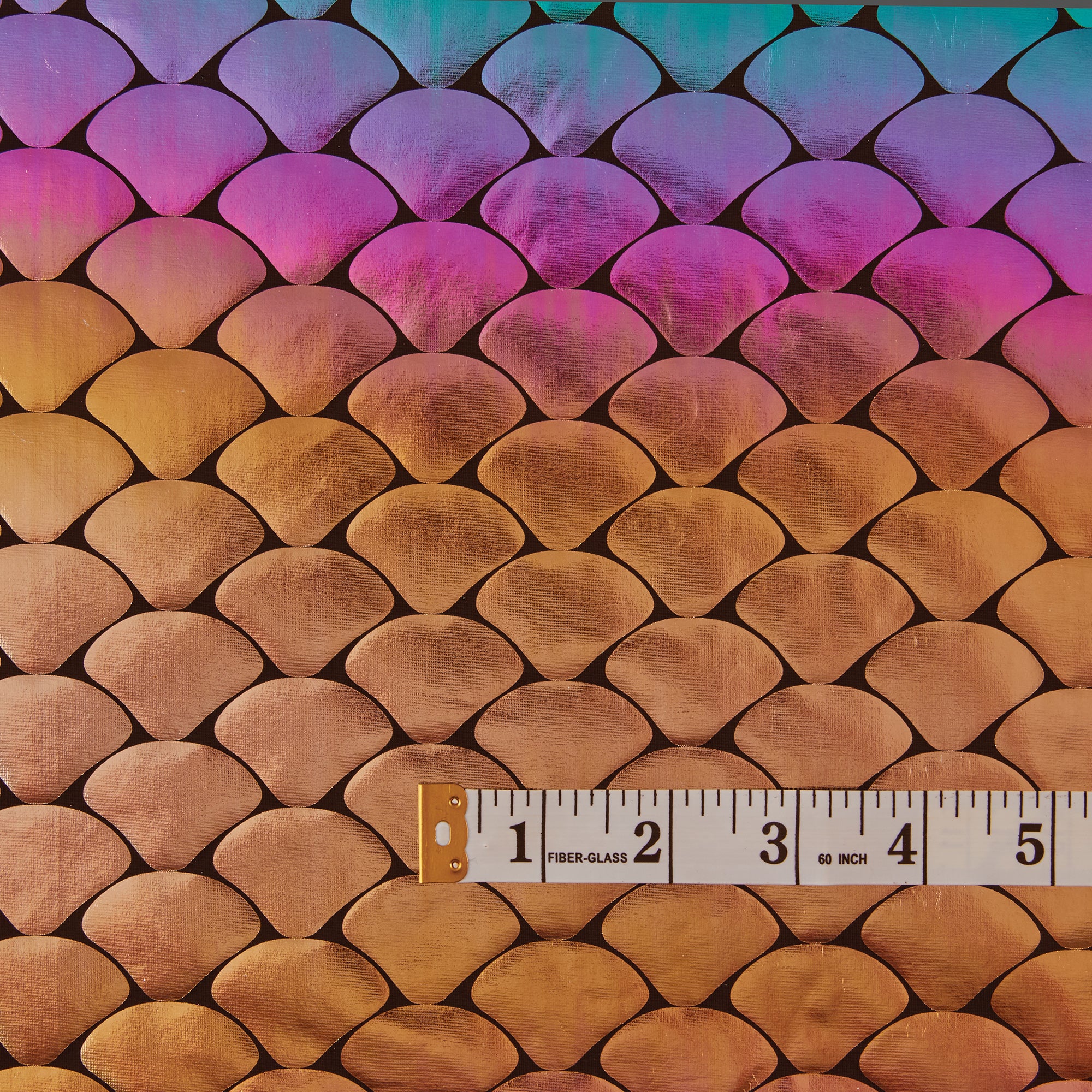 Stretch Fabric, Holographic Scales, Ombre