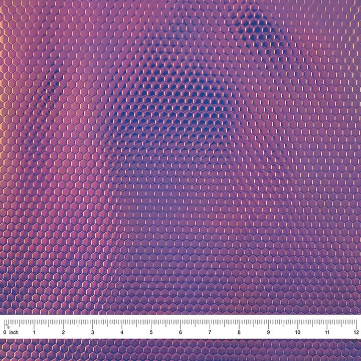 Textured Geometric Fabric, Iridescent Purple