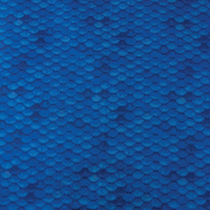 Stretch Fabric, Holographic Mermaid Scales, Blue
