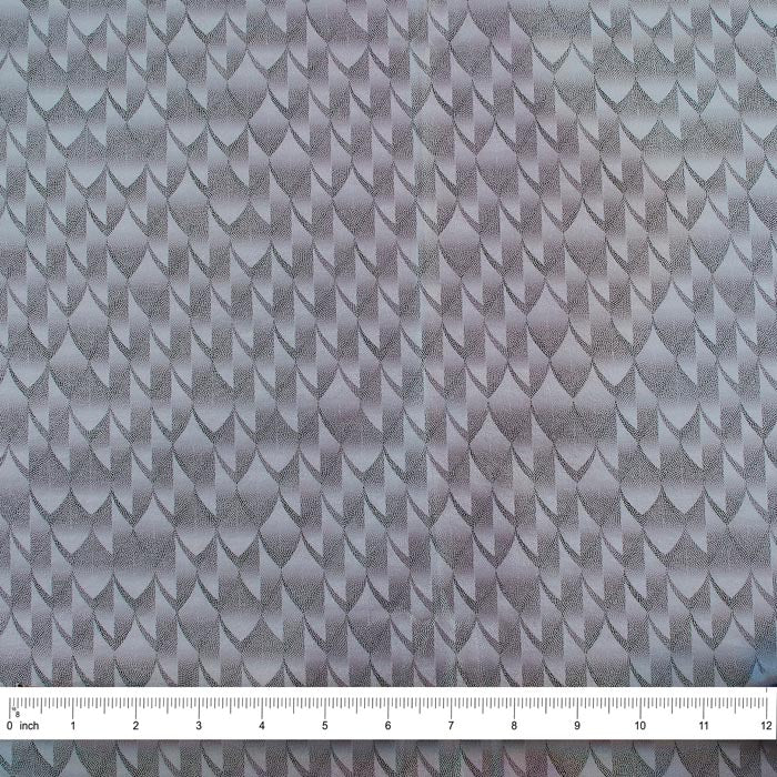 Stretch Fabric, Dragon Scale, Silver