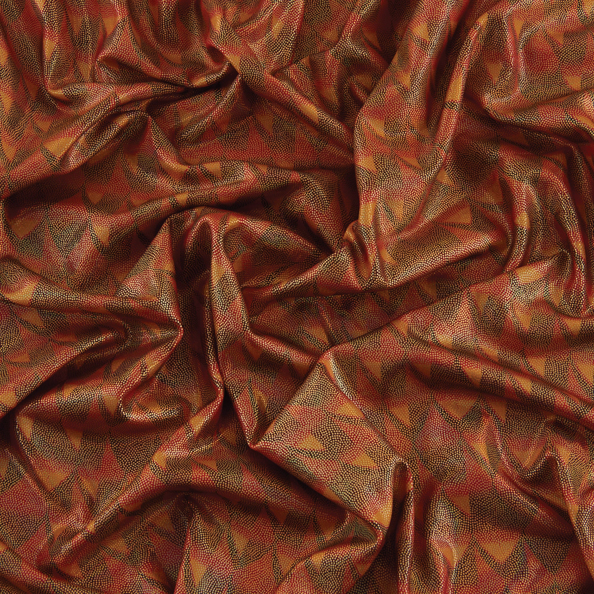 Stretch Fabric, Dragon Scale, Orange