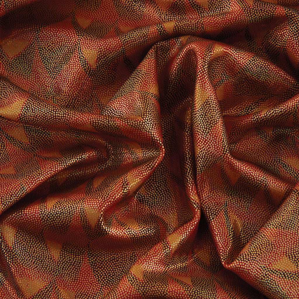 Stretch Fabric, Dragon Scale, Orange