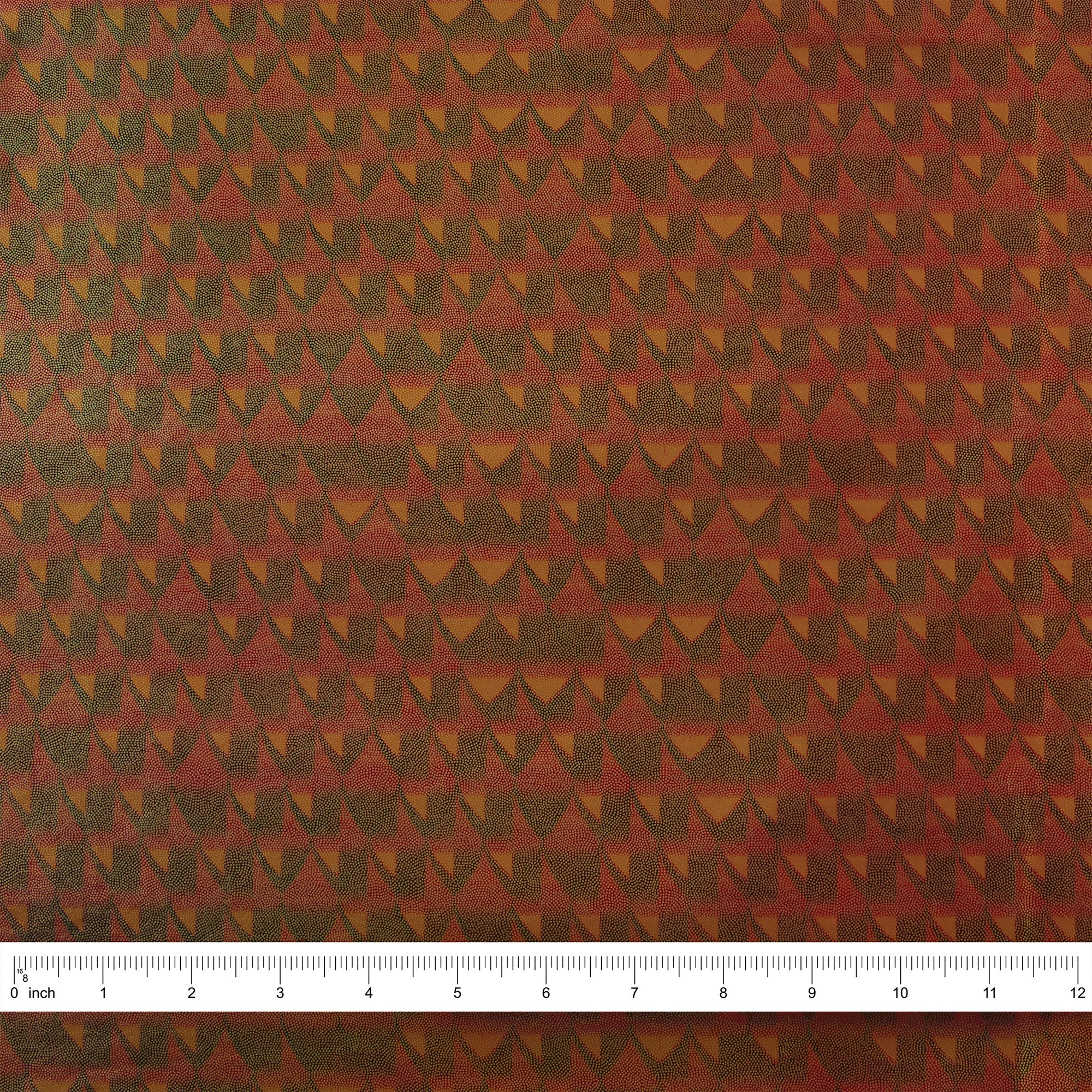 Stretch Fabric, Dragon Scale, Orange