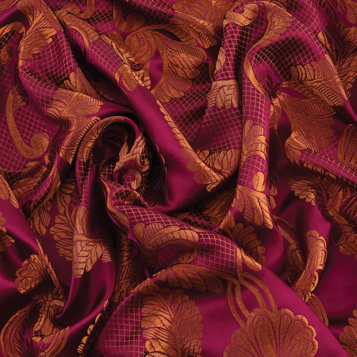 Renaissance Brocade, Metallic Red & Gold