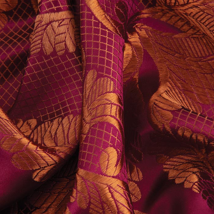 Renaissance Brocade, Metallic Red & Gold