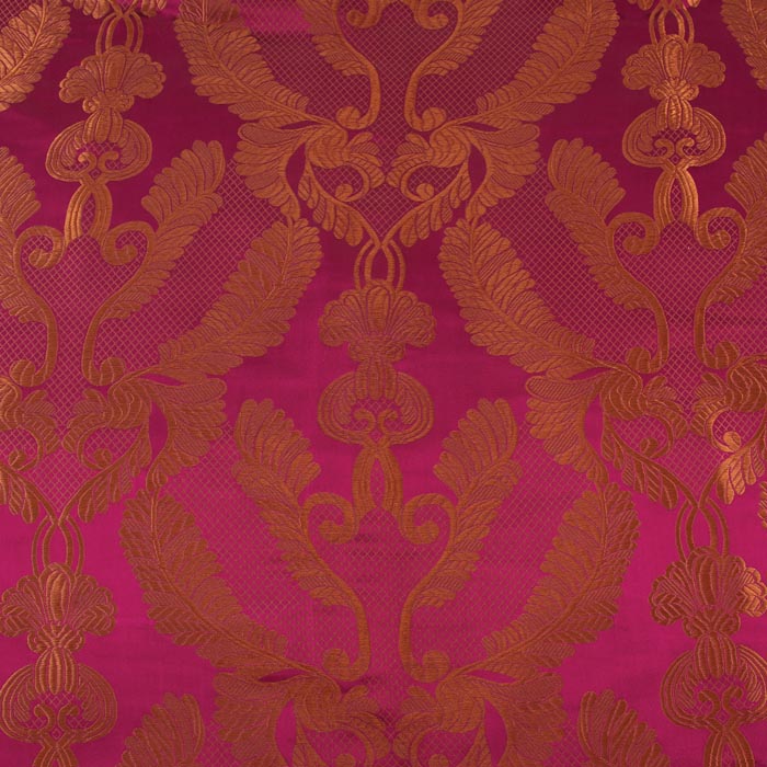 Renaissance Brocade, Metallic Red & Gold