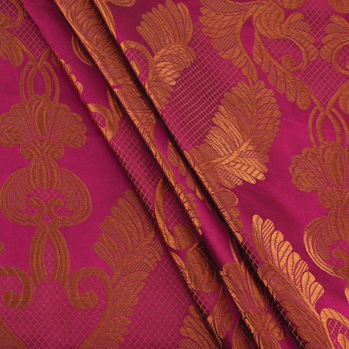 Renaissance Brocade, Metallic Red & Gold