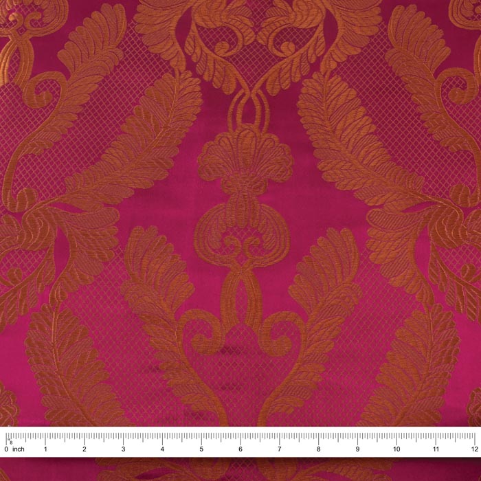 Renaissance Brocade, Metallic Red & Gold