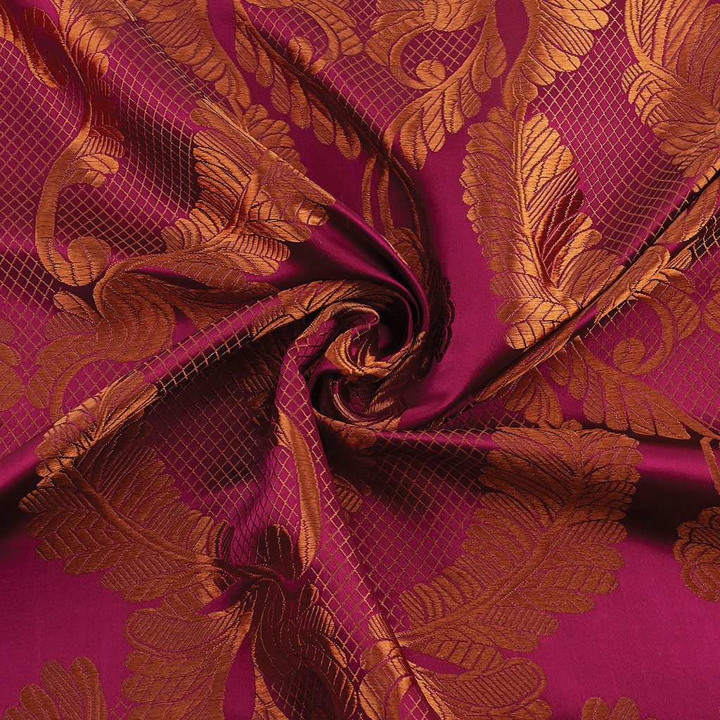 Renaissance Brocade, Metallic Red & Gold