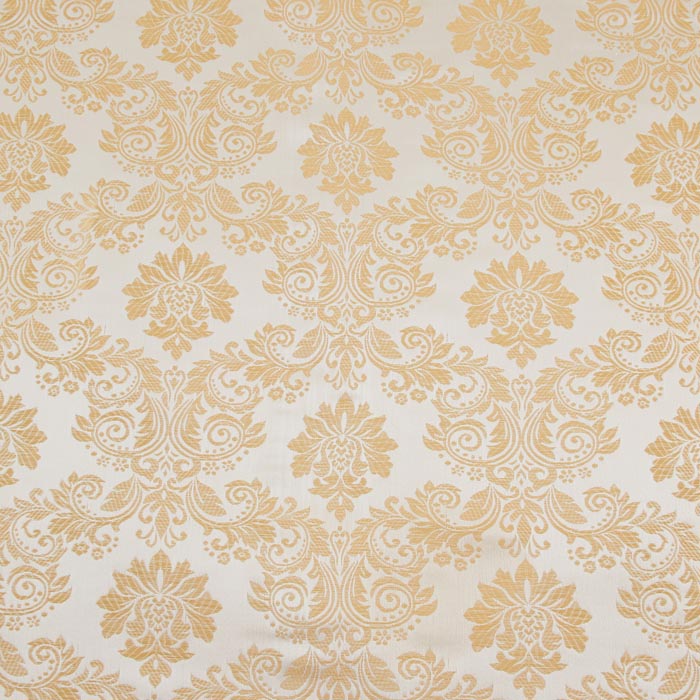 Regal Brocade Fabric, Ivory