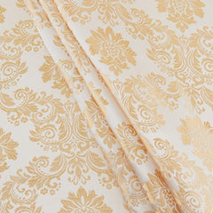 Regal Brocade Fabric, Ivory