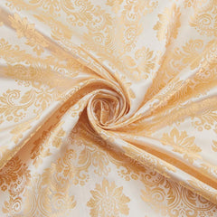 Regal Brocade Fabric, Ivory