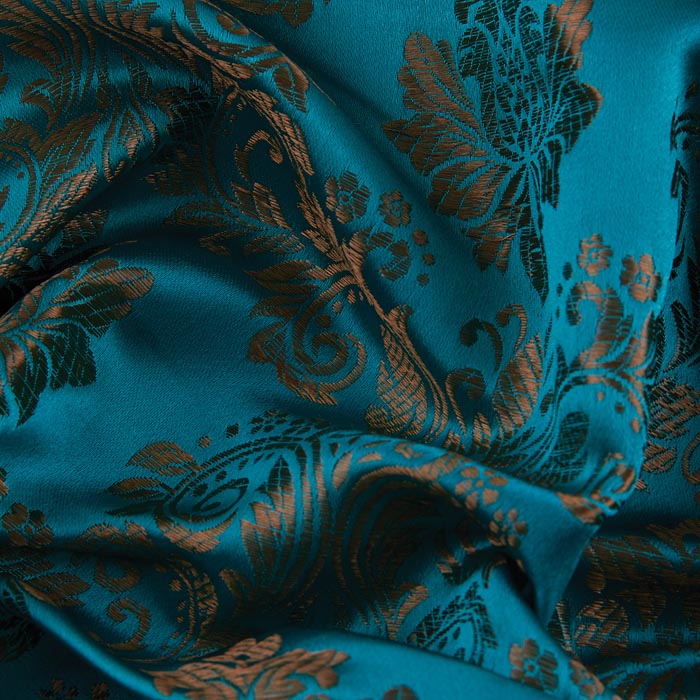 Regal Brocade, Turquoise
