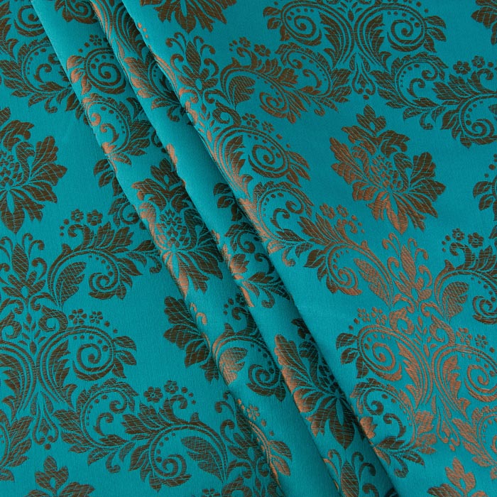 Regal Brocade, Turquoise
