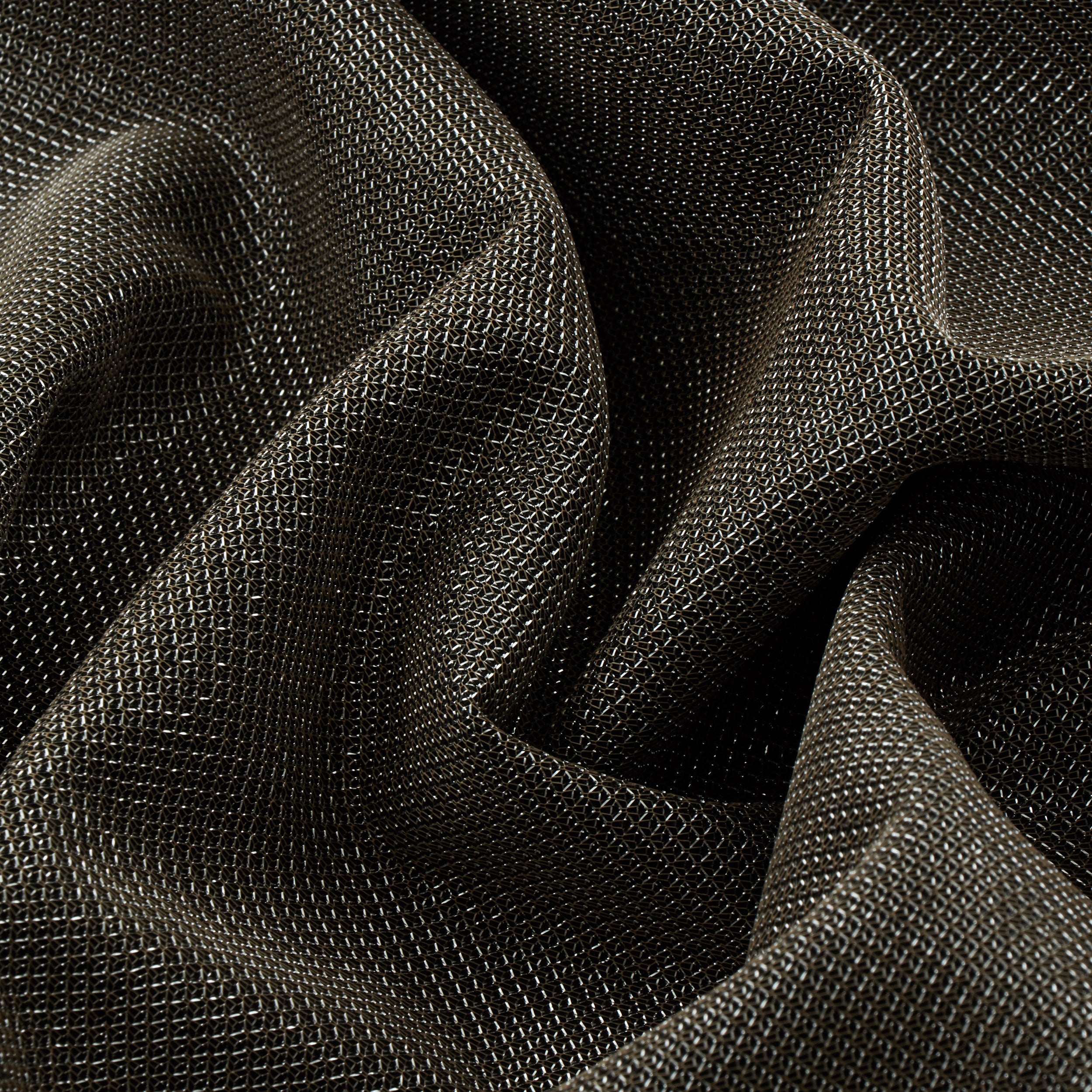 Micro Diamond Mixed Metallic Fabric