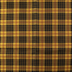 Woven Fabric, Yellow & Black Plaid