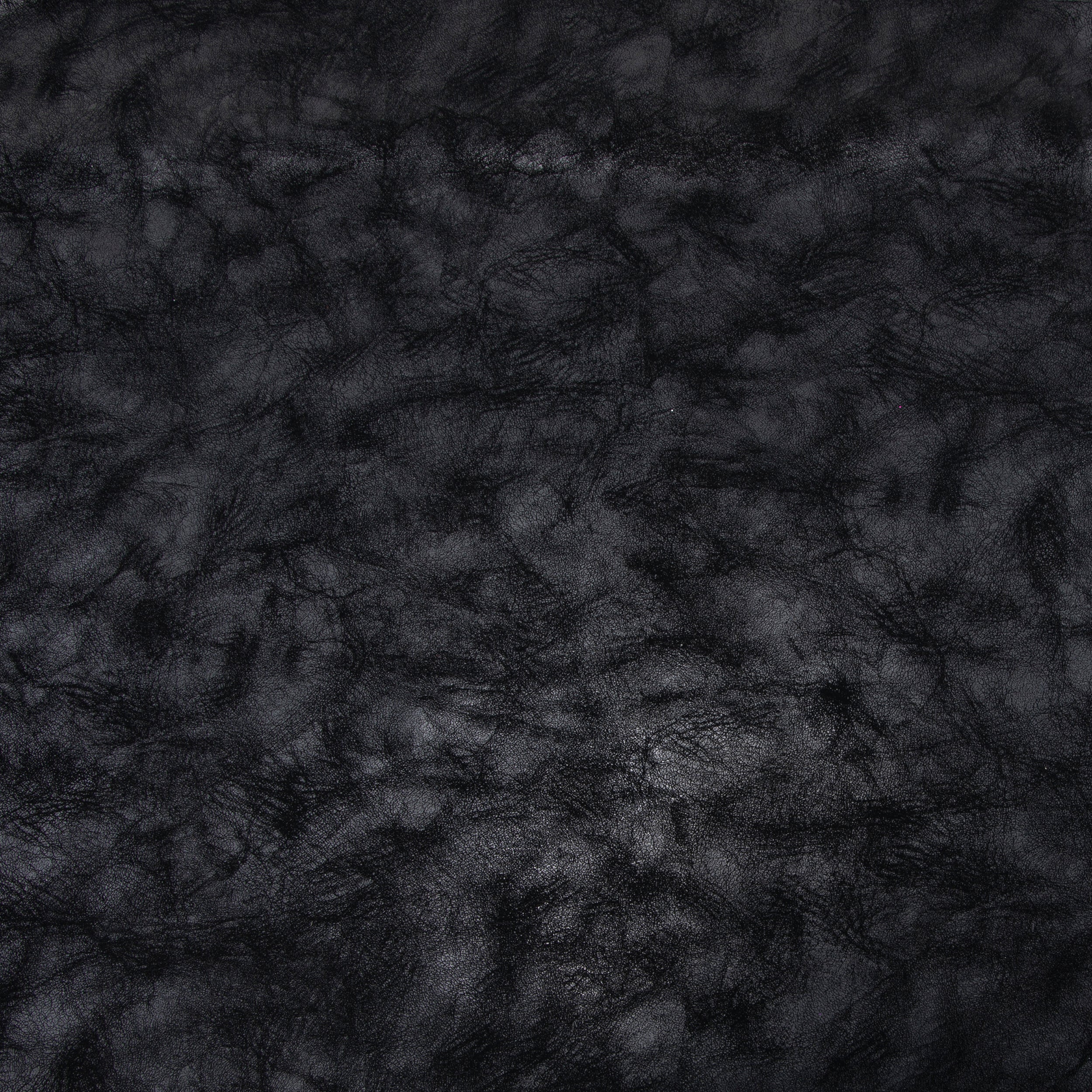 Stretch Pleather Fabric, Distressed Black