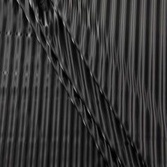 4-Way Stretch Fabric, Holographic Stripe, Black