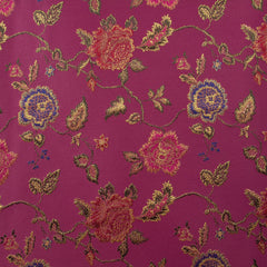 4 Seasons French Brocade Fabric, Floral, Light Pink