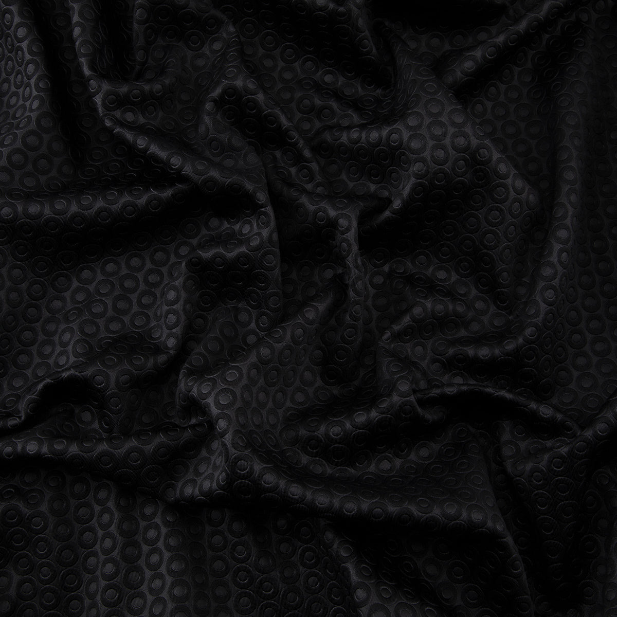 Stretch Scuba Fabric, Embossed, Black